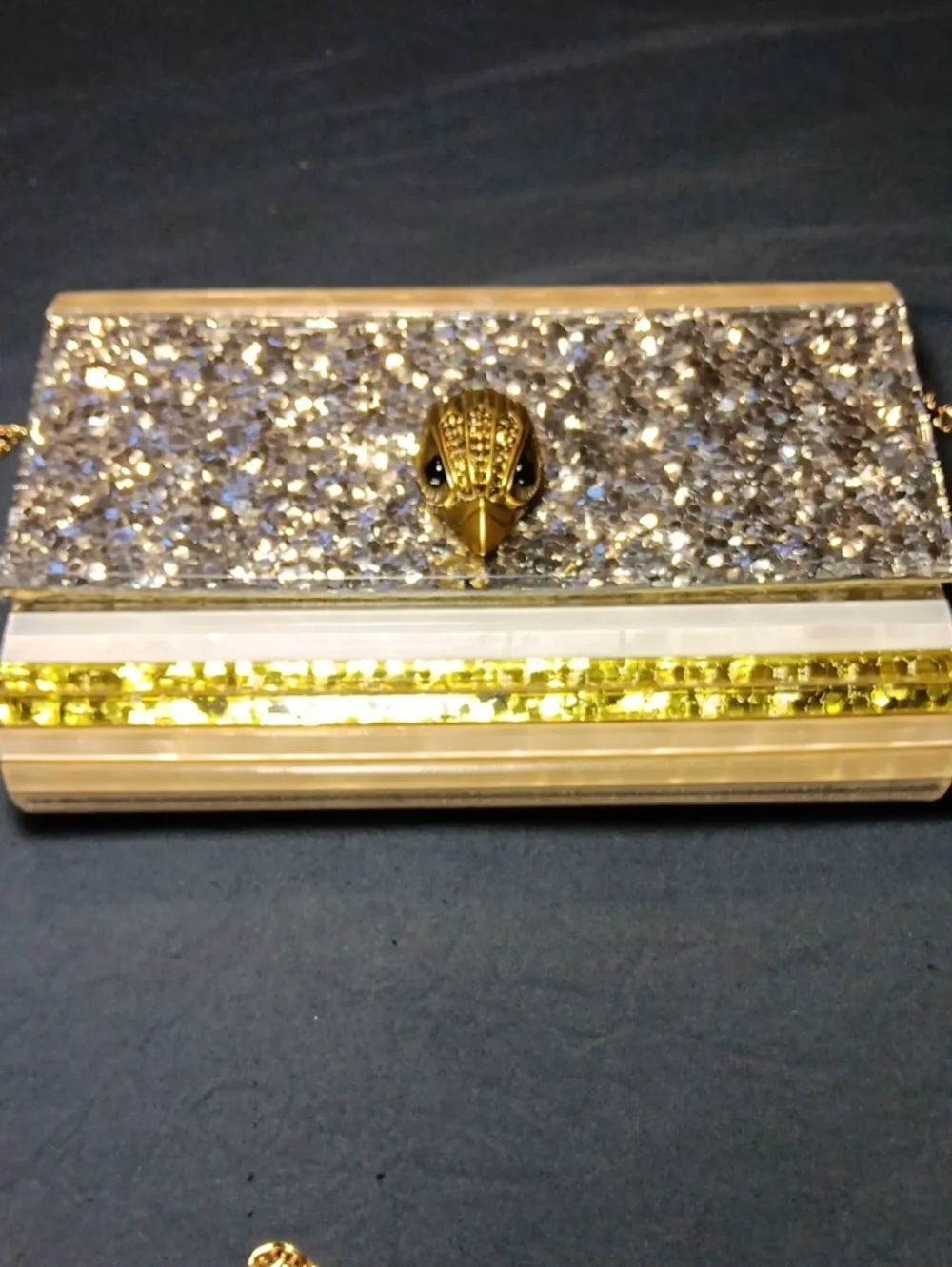 Kurt Geiger London Drench Silver Party Eagle